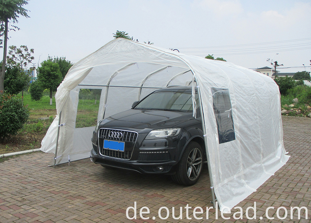 Hochwertiger PE -Deckungs -Stahl Rahmen Outdoor tragbar Carport Garage Canopy Car Shelter